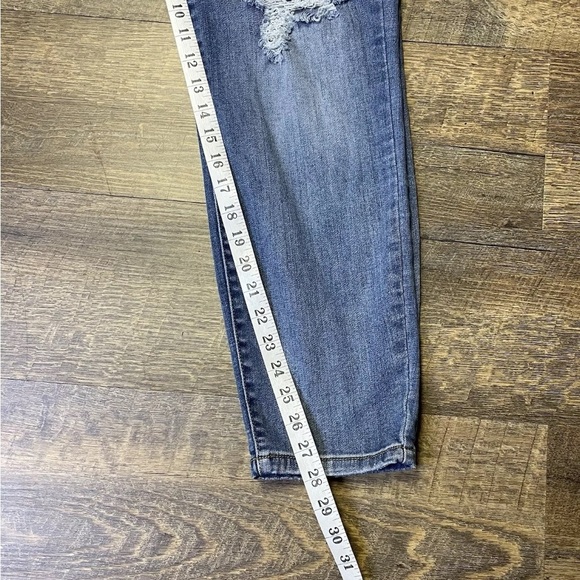 Judy Blue Slim Fit Distressed Jeans Womens 15/32 Blue Denim JB82172 Stretch - Picture 9 of 10